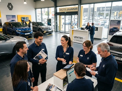 Professionnels de l'automobile en concession